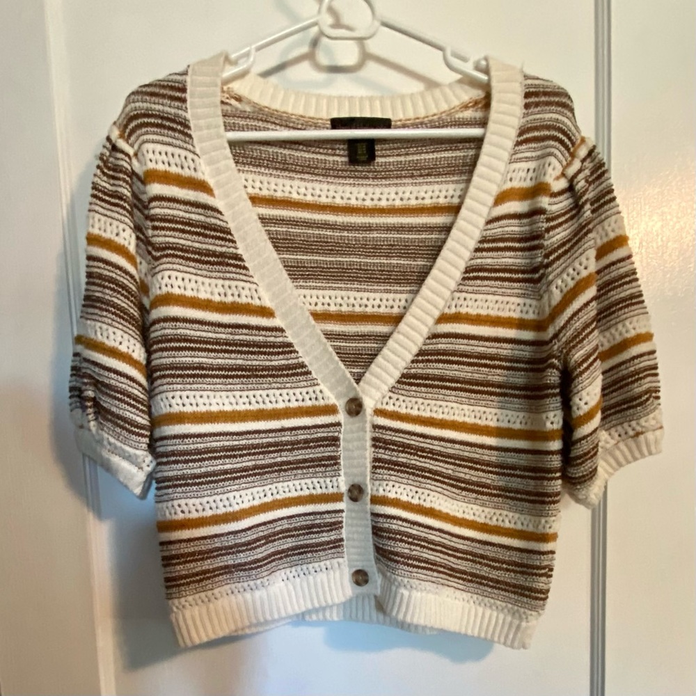 House of Harlow Puff Sleeve Cardigan